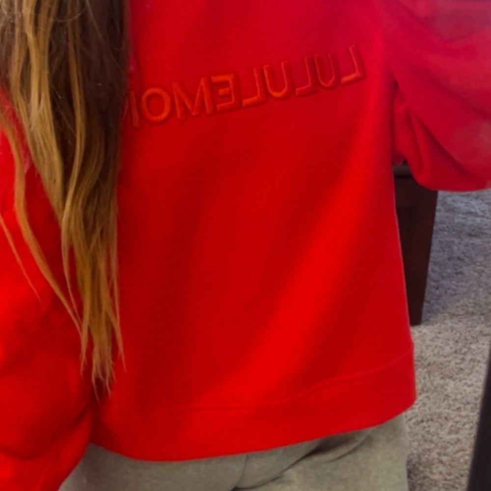Lululemon Red Sweatshirt